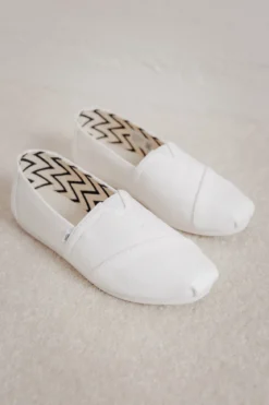 Weiße Espadrilles aus recycelter Baumwolle – TOMS Alpargata