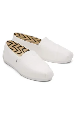 Weiße Espadrilles aus recycelter Baumwolle – TOMS Alpargata
