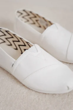 Weiße Espadrilles aus recycelter Baumwolle – TOMS Alpargata